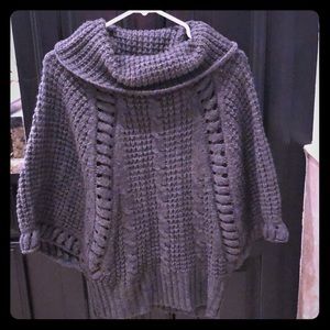 YA Los Angelos small grey cowl neck sweater